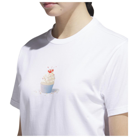 Adidas Γυναικεία κοντομάνικη μπλούζα Seasonal Essentials Cupcake Graphic Tee